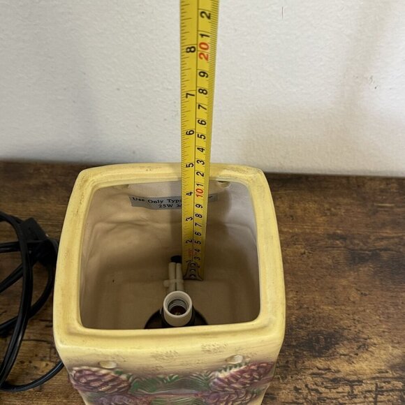 Scentsy Pinecone Wax Warmer No Lid, Tested Fall Rustic Retired 5" Height - Picture 10 of 15